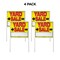 Sunburst Systems Yard Sale Signs 14in x 22in, 4PK 3965 - alternate 1